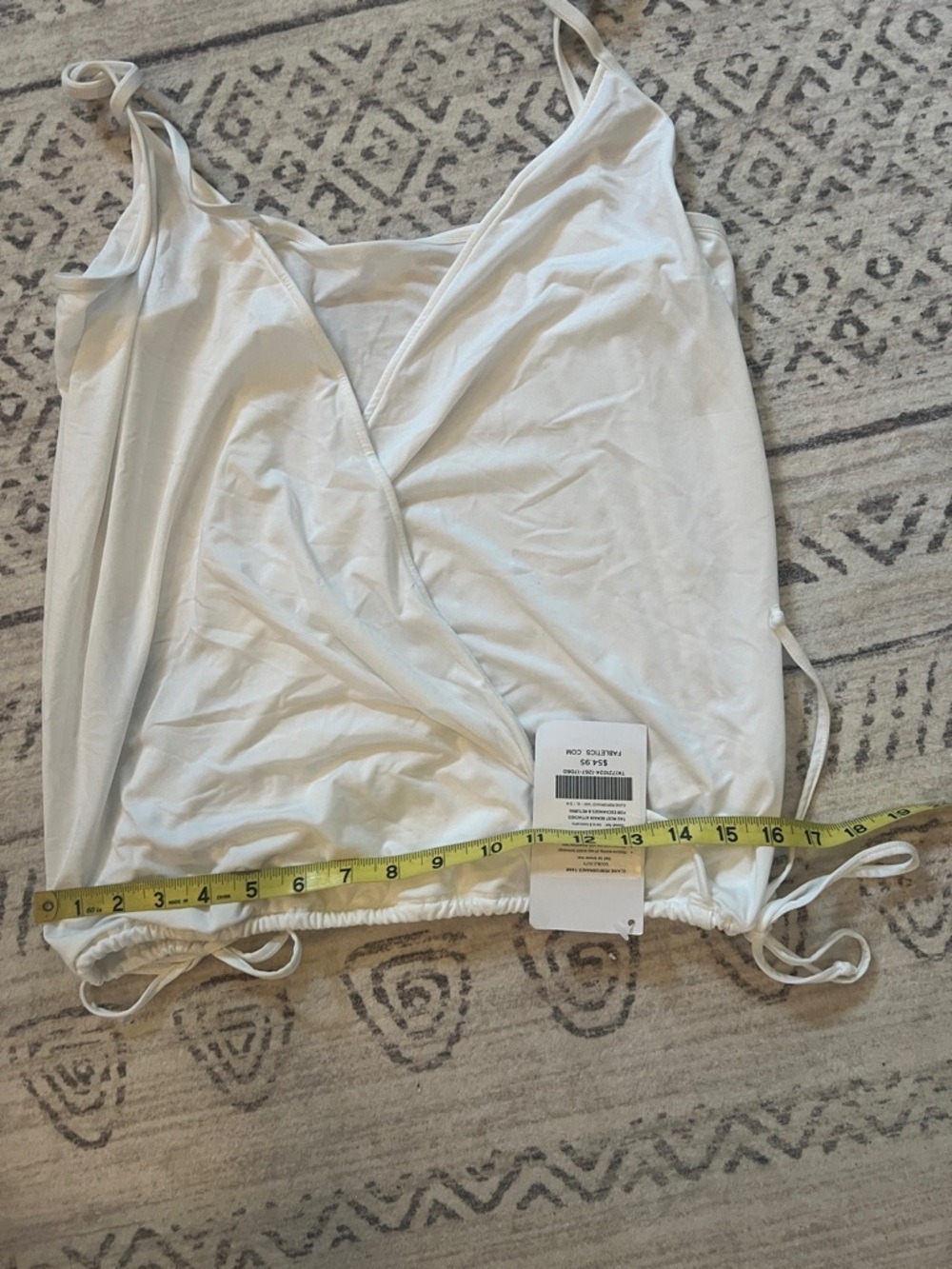 Fabletics White Wrap-Front top. Perfect for workout or weekends - Picture 2 of 5